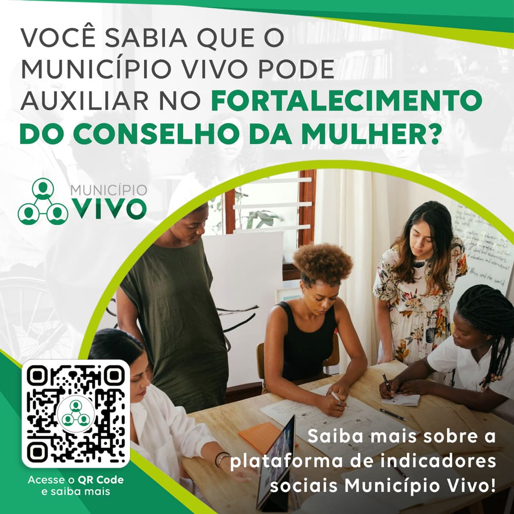 Você sabia que o Município Vivo pode auxiliar no fortalecimento do Conselho da Mulher?